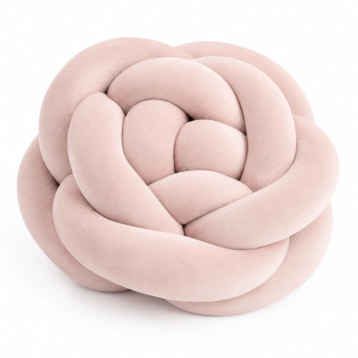 Knotenkissen 30 cm aus Polyester in Rosa als Dekokissen
