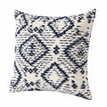 Zierkissen 45 cm Textilgewebe Cremeblau mit Strukturmuster